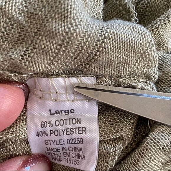 Bowie Vintage High Low Lace Rosettes Portrait Detail Tank Top Sz L - Picture 9 of 15